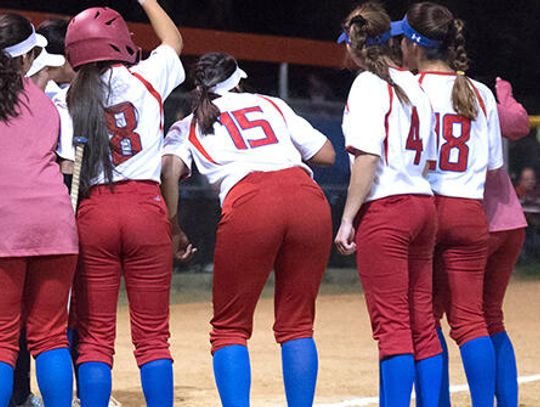 Lady Rebel bats come alive in 14-3 route over Chaparrals