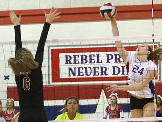 Lady Rebs collar Bulldogs in three