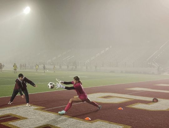 Lady Tigers, Maroons battle fog and tie 1-1