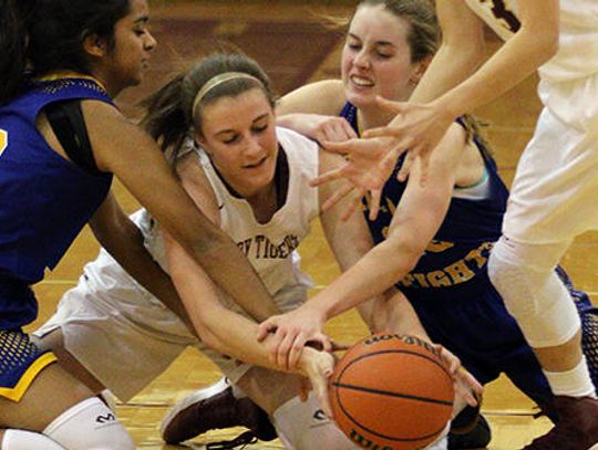 Lady Tigers storm past Mules in 57-35 win