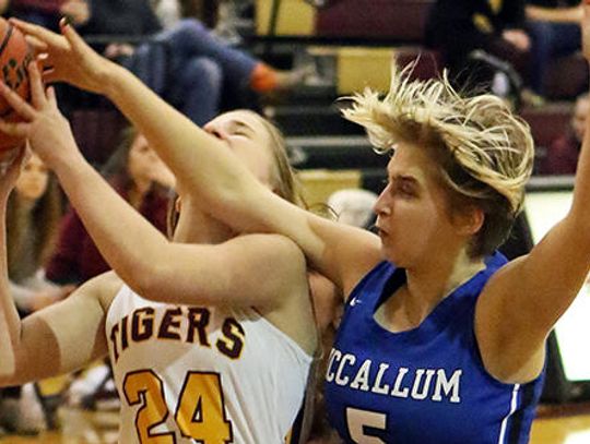 Lady Tigers trounce McCallum in 74-27 win on senior night