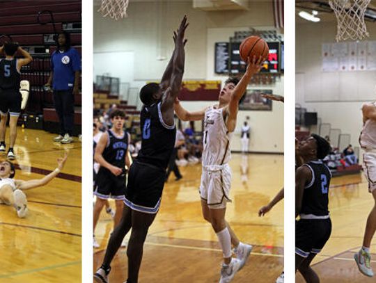 Last second three pointer lifts Tigers to 59-56 win