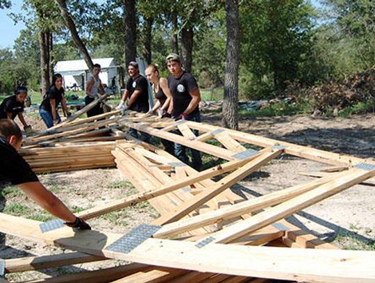 Lehman JROTC helps rebuild after hurricane