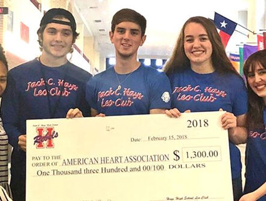Leos give to American Heart Association