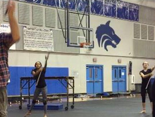 Lobo color guard readies for winter season