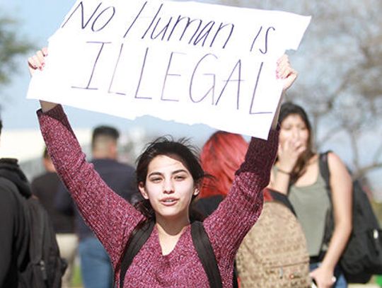Lobos walk out in support of immigrant families