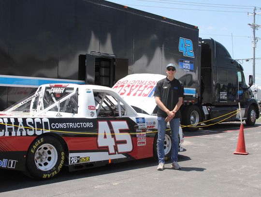 Locals meet Nascar truck team in Buda  