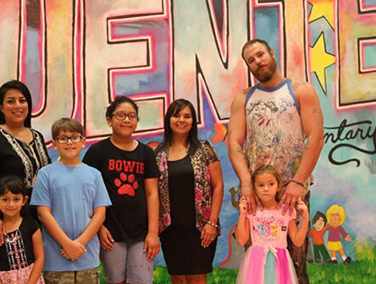 Namesake mural reveal kicks off school year at Fuentes Elementary