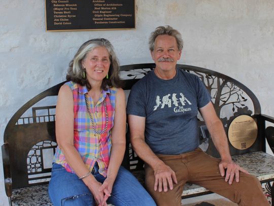 New art bench in Wimberley honors café’s legacy
