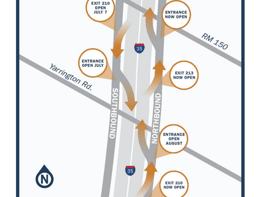 New northbound I-35 Yarrington ramp to open Friday