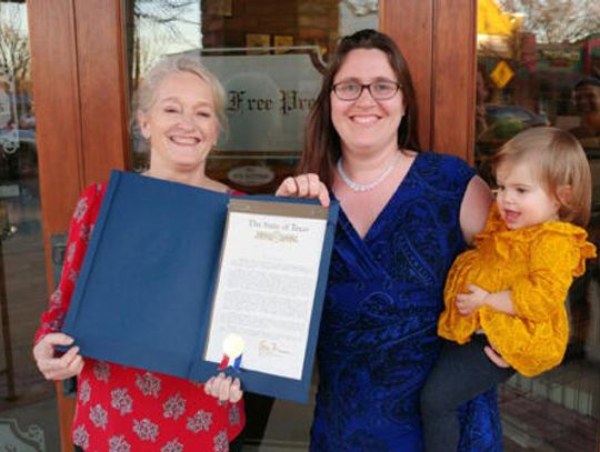News-Dispatch publisher honored with resolution from Zwiener