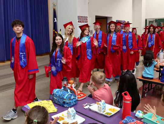One last time: students visit former schools prior to graduation