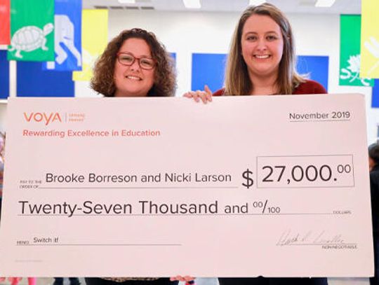 Pfluger Elementary teachers tapped for Voya cash award