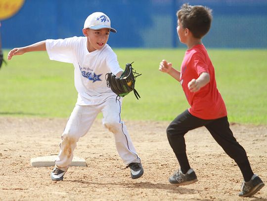 Players learn fundamentals at annual Lobo baseball camp