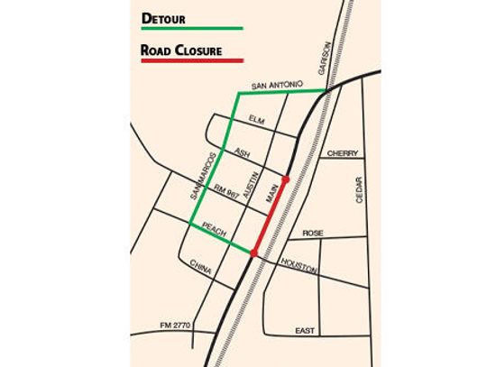 Portion of downtown Buda’s Main Street to be closed over weekend