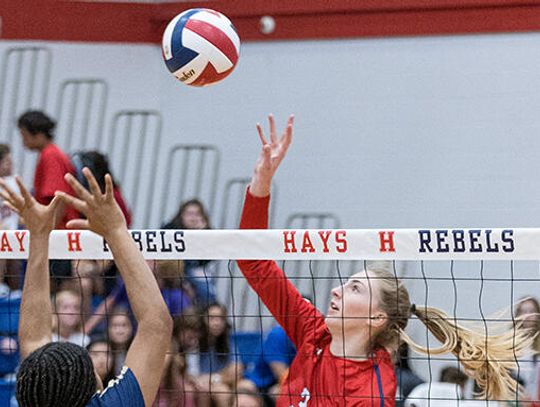 Rebel volleyball crushes Eagles in three sets