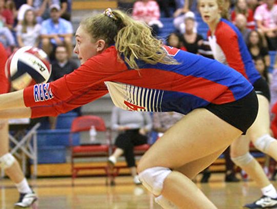 Rebel volleyball falls to Bowie in four sets