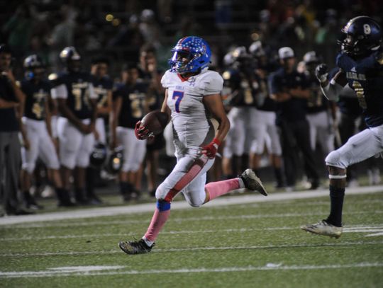 Rebels power past Akins 45-7
