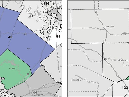 Redistricting map would split Hays County 