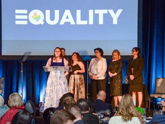 Rep. Zwiener receives leadership award from Equality Texas group