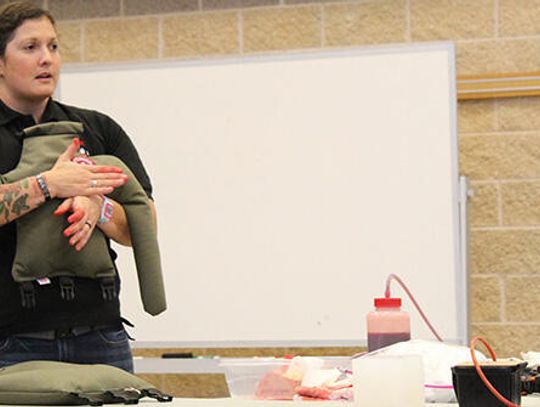 Residents learn survival skills