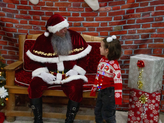 Santa arrives in Kyle