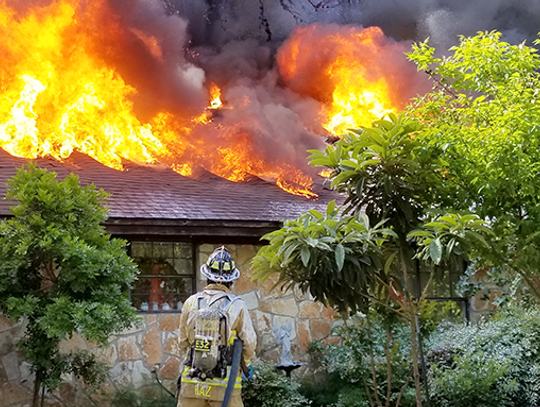 Structure fire near Uhland ruled accidental