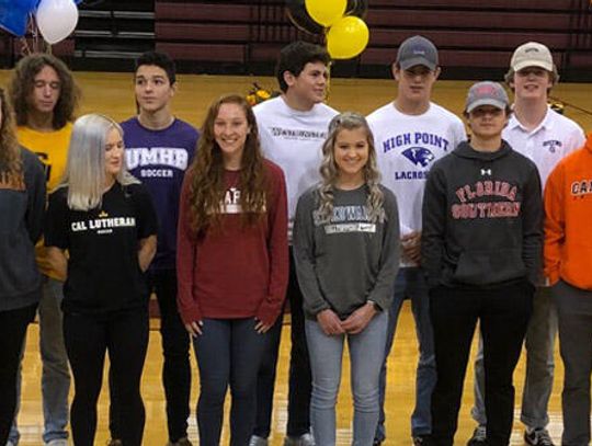 Student athletes sign Letters of Intent