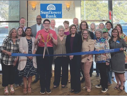 Sunflower Bank celebrates partnership with Dripping Springs Chamber of Commerce