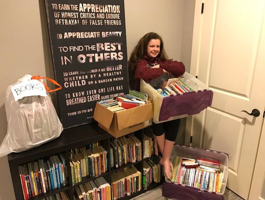 Teen recognized for nonprofit that changes kids’ lives, one book at a time