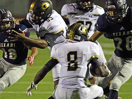 Texans advance to area with 52-24 victory