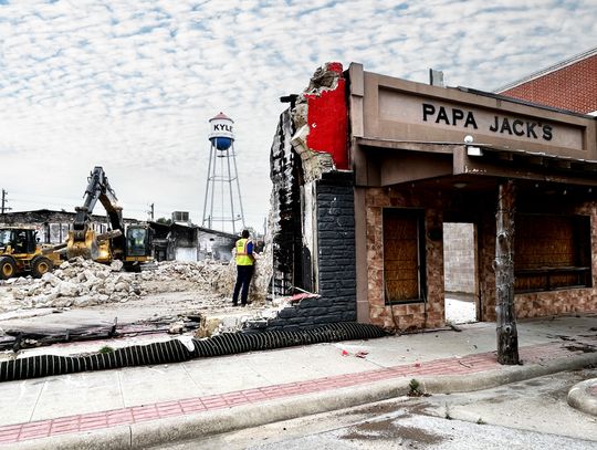 The rubble of Papa Jack's