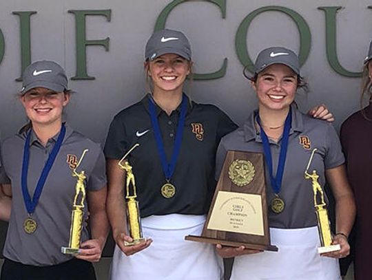 Tiger golf teams claim district title