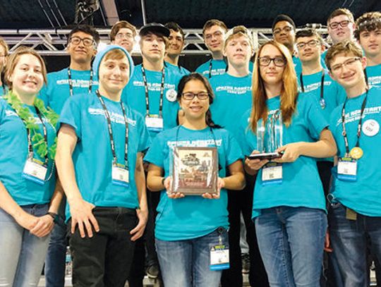 Tiger robotics team inspires at world championships