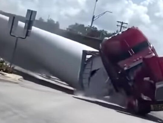Train, semi truck collision in Luling caught on video