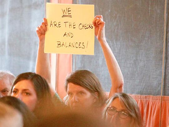U.S. rep a no-show at ‘ghost’ town hall