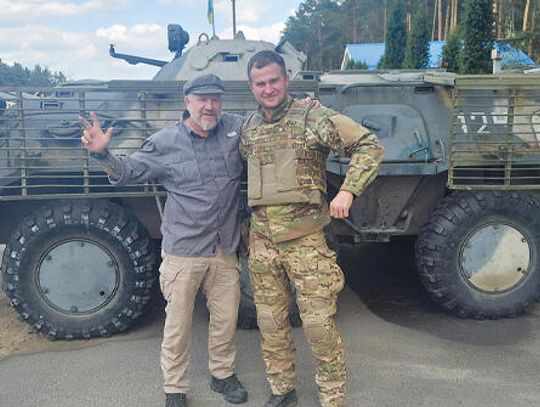 Ukraine volunteer funds own efforts