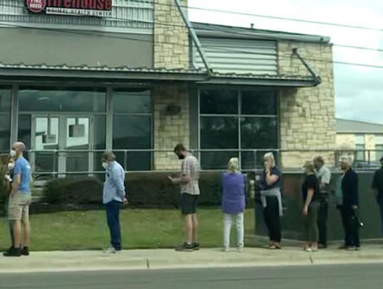 Vaccine surge causing long lines in Kyle