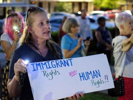 Vigil protesting conditions of immigration facilities held