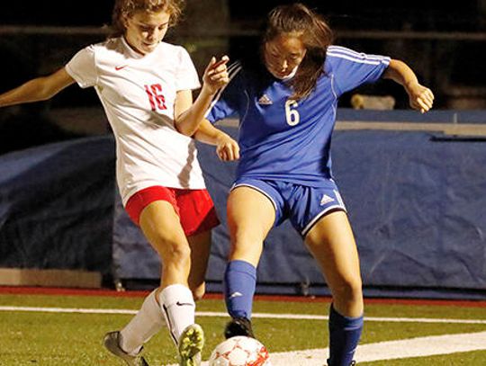 Westlake soccer ties the game up on Lady Rebels