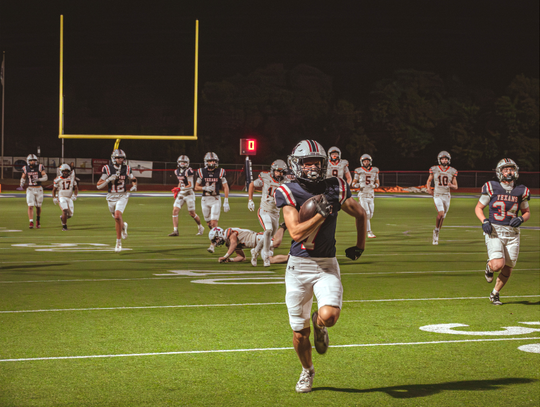 Wimberley High School Texans steamroll Smithville 84-26