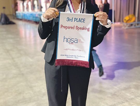 Zogaib places third at Texas HOSA