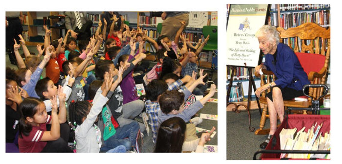 104-year-old delivers books to Tom Green Elementary
