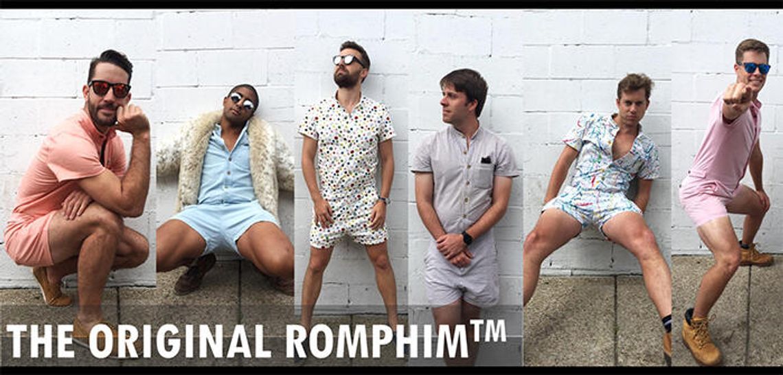 A stylish, manly summer in rompers and lace