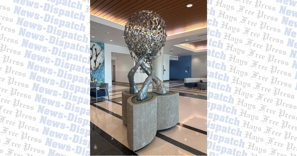 Artist displays second sculpture at Ascension Seton Hays