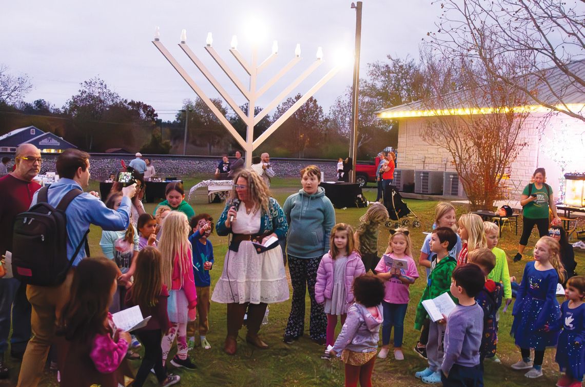 Buda lights menorah