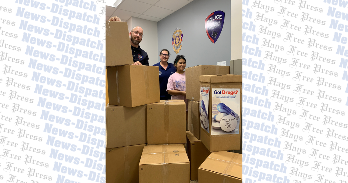 Buda Police Department collects nearly 200 pounds in Drug Enforcement Association Drug Take Back event