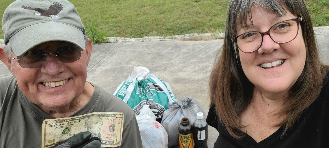 Buda volunteers gather 200 pounds of trash on Earth Day