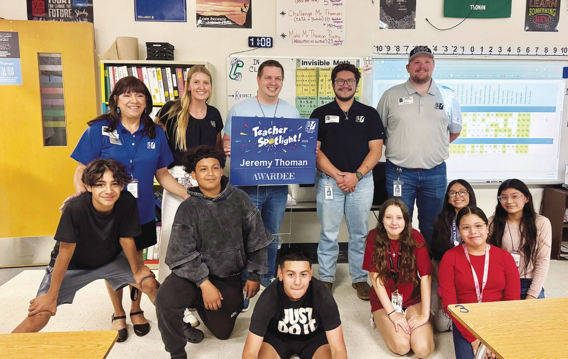 Chapa MS teacher recognized in PEC Teacher Spotlight