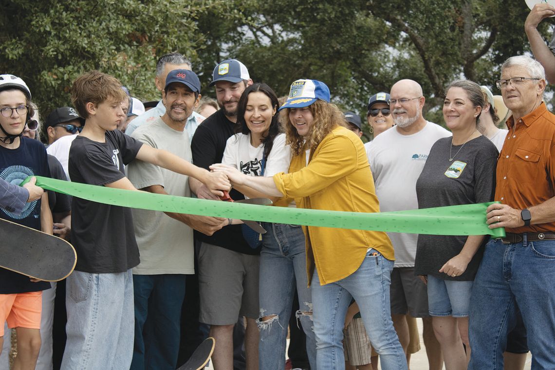Community shreds for DZK at skatepark opening